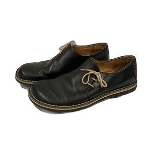 KicKers Women's size US 8 EU 39 Black Leather Side Tie Shoes